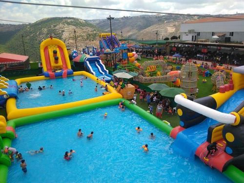 latest company news about Lebanese client, purchasing a range of inflatable products for his business