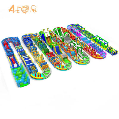 Cours d'obstacles de design populaire Château de saut pour enfants Bouncer gonflable Cours d'obstacles gonflable