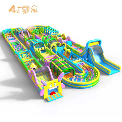 Cours d'obstacles de design populaire Château de saut pour enfants Bouncer gonflable Cours d'obstacles gonflable