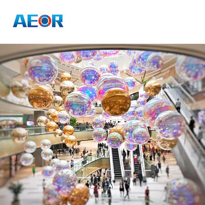 Certifié CE / CPC Taille et couleur personnalisable Boule de miroir gonflable Pour la décoration de Noël