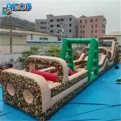inflatable পিভিসি ছদ্মবেশ ঝাঁপানো বাধা পিছনের উঠোন inflatable বাধা কোর্স