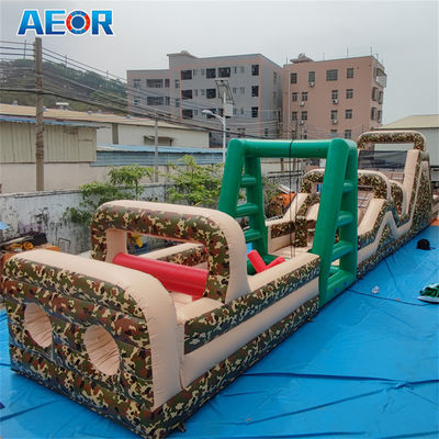 inflatable পিভিসি ছদ্মবেশ ঝাঁপানো বাধা পিছনের উঠোন inflatable বাধা কোর্স