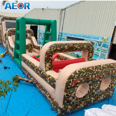 inflatable পিভিসি ছদ্মবেশ ঝাঁপানো বাধা পিছনের উঠোন inflatable বাধা কোর্স