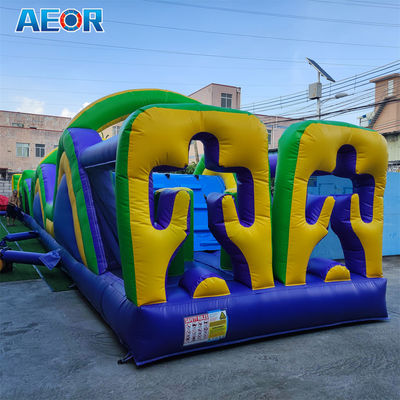 কাস্টমাইজড পিভিসি inflatable সরঞ্জাম লাফ ঝাঁকুনি কাসল ঝাঁকুনি বাধা দৈত্য inflatable বাধা কোর্স