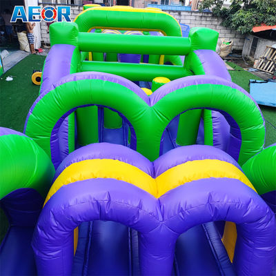 কাস্টমাইজড পিভিসি inflatable সরঞ্জাম লাফ ঝাঁকুনি কাসল ঝাঁকুনি বাধা দৈত্য inflatable বাধা কোর্স