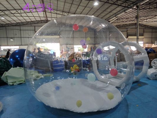 خارجية واضحة 15x10ft عبارة عن خيمة قبة فقاعة نفاخة PVC شفافة عبارة عن منزل فقاعة نفاخة