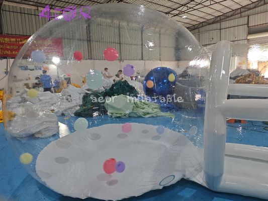 خارجية واضحة 15x10ft عبارة عن خيمة قبة فقاعة نفاخة PVC شفافة عبارة عن منزل فقاعة نفاخة
