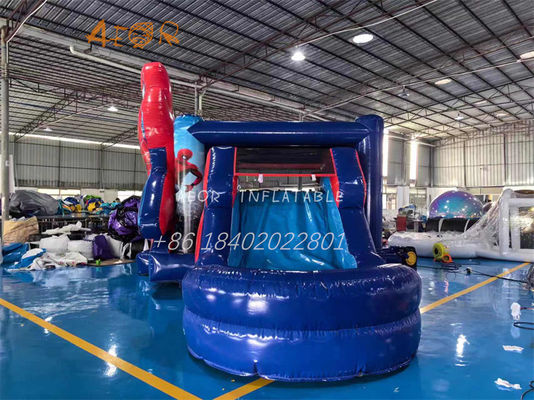 Château gonflable Amusement intérieur Château gonflable commercialement avec glissement