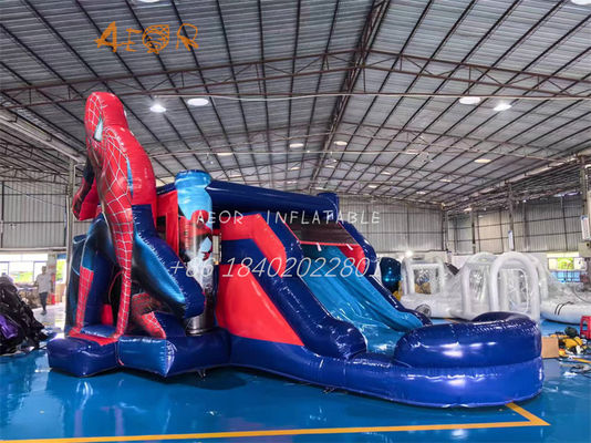 Château gonflable Amusement intérieur Château gonflable commercialement avec glissement