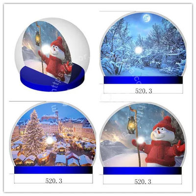 Décoration de boule de neige gonflable géante de Noël
