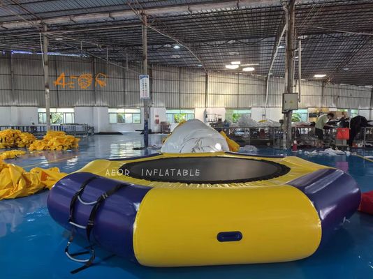 โรงงาน Aeor Fun Floating Summer Water Fun ทรัมปอลีนน้ําอัดอัดคุณภาพสูง