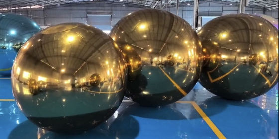 Couleur PVC Boule de miroir gonflable pour décor d'événement Designs et tailles personnalisables disponibles