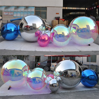 Couleur PVC Boule de miroir gonflable pour décor d'événement Designs et tailles personnalisables disponibles