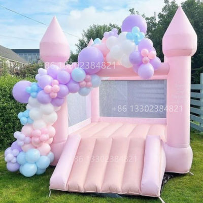 Goede prijs. Feest Roze Bounce kastelen Spring Play House Bouncy opblaasbaar Bounce House online
