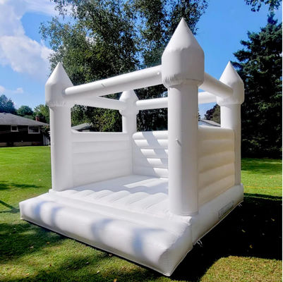 Giá tốt Chiếc máy cho bữa tiệc White Bounce House Lâu đài nhảy trực tuyến