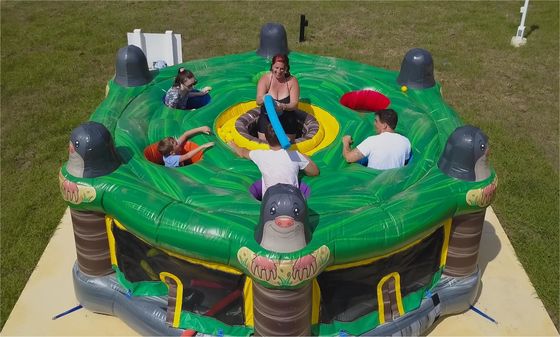 अच्छा दाम ब्लोअर और मरम्मत किट के साथ अनुकूलित inflatable इंटरैक्टिव मानव Whack-A-Mole खेल ऑनलाइन