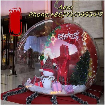Vente populaire 3/4/5m Attractif Noël gonflable Globe de neige géante Globe de neige gonflable géante