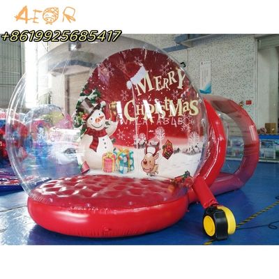 Harga bagus Bola Salju Inflatable Custom Glitter Bola Salju Natal Snowman Santa Water Globe Kit on line