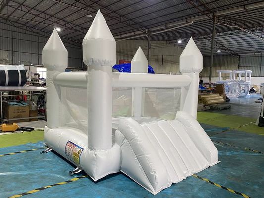 Moonwalk commercial gonflable maison blanche sautant château sautant petit toboggan
