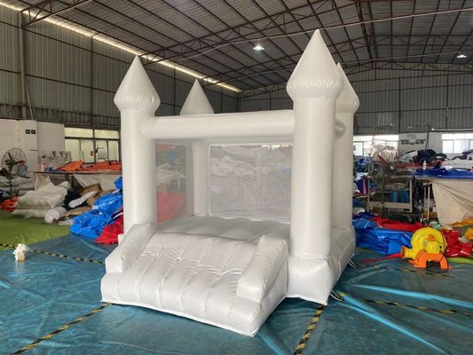 Moonwalk commercial gonflable maison blanche sautant château sautant petit toboggan