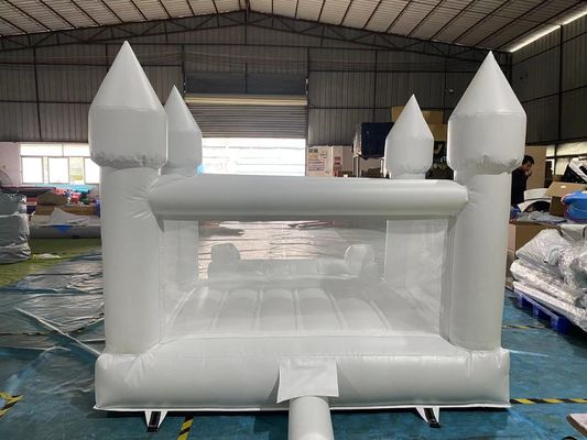 Moonwalk commercial gonflable maison blanche sautant château sautant petit toboggan