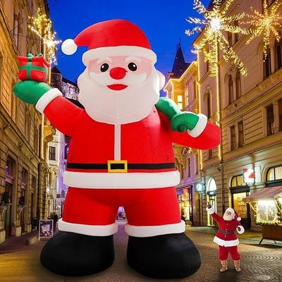 Personnaliser la taille Publicité Père Noël gonflable Pour la décoration de Noël