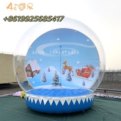 Personnaliser un géant de Noël gonflable taille humaine boule de neige Photo Booth pour la fête