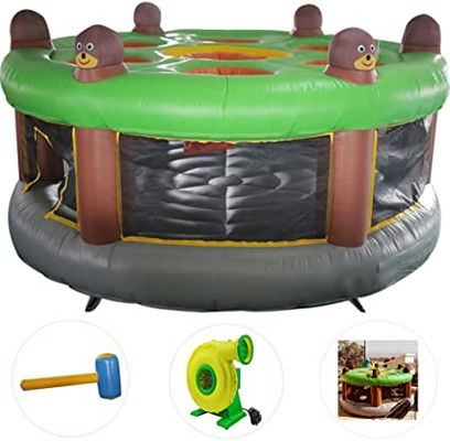 Jeu interactif gonflable humain Whack-a-Mole Jeu interactif personnalisé avec kit de réparation de souffleur