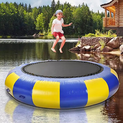 अच्छा दाम पानी पर तैरना वाणिज्यिक inflatable फ्लोटिंग वाटर पार्क inflatable पानी trampoline ऑनलाइन