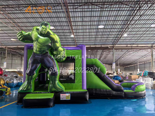 Le château gonflable Hulk avec diapositive