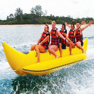 Jouet remorqueur bateau à banane vente à chaud gonflable mouche poisson de l'eau jeu de sport bateau en caoutchouc