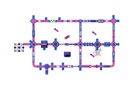 ราคาดี 100X56เมตร สวนน้ําสนุก สวนน้ําเคลื่อนไหว สะดวกในการจัดตั้งการค้า ของเล่นลอย ออนไลน์