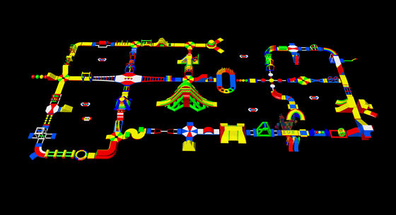 Parcs aquatiques gonflables de 120x60m, jeux aquatiques géants gonflables pour adultes, amusement en parc aquatique