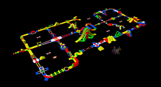 Parcs aquatiques gonflables de 120x60m, jeux aquatiques géants gonflables pour adultes, amusement en parc aquatique