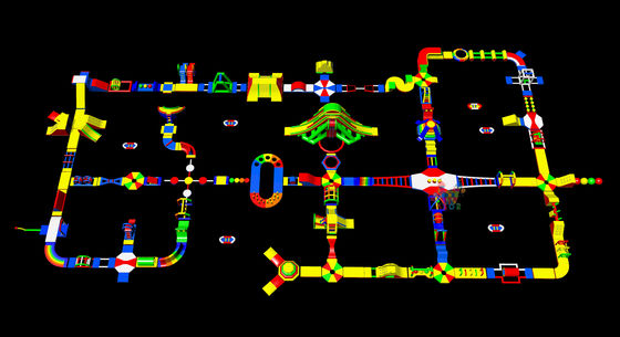 Parcs aquatiques gonflables de 120x60m, jeux aquatiques géants gonflables pour adultes, amusement en parc aquatique
