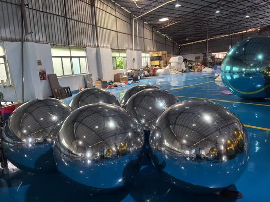 Anging Inflatable Mirror Ball Mirror Balloon Giant Mirror Sphere For Decoration সিলড গোল্ড/সিলভার বল