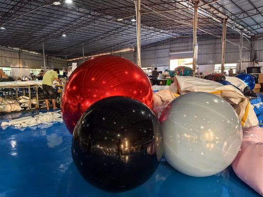 Anging Inflatable Mirror Ball Mirror Balloon Giant Mirror Sphere For Decoration সিলড গোল্ড/সিলভার বল