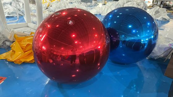 Anging Inflatable Mirror Ball Mirror Balloon Giant Mirror Sphere For Decoration সিলড গোল্ড/সিলভার বল