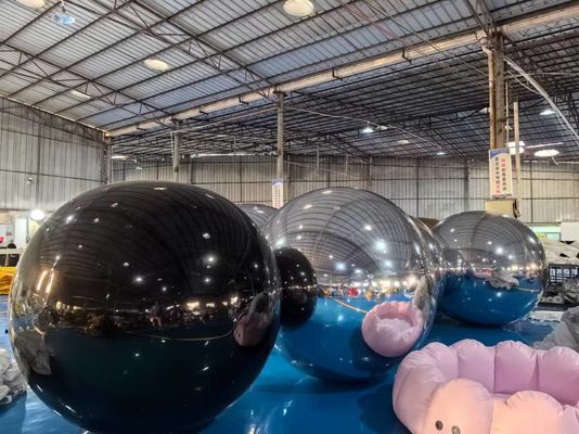 Événements Fêtes Scène Club Décoration du magasin Publicité Boule de miroir gonflable Boule de miroir gonflable Ballon de miroir sphère de miroir en PVC