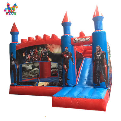 Los Vengadores Commercial Grade Bouncy Combo Juegos Inflables Inflable Salto Castillo Deslizamiento Niños Bounce House