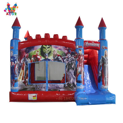 Los Vengadores Commercial Grade Bouncy Combo Juegos Inflables Inflable Salto Castillo Deslizamiento Niños Bounce House