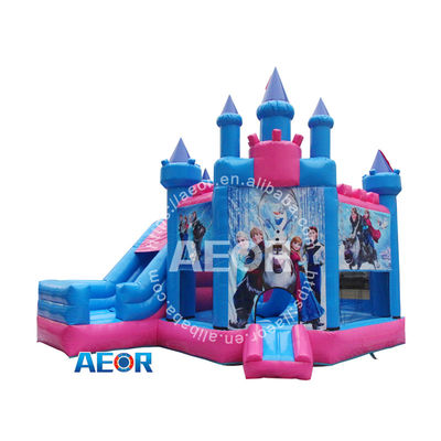 अच्छा दाम गुलाबी राजकुमारी महल उछाल घर Inflatable Combo Bouncer खेल का मैदान आउटडोर कूद महल बच्चों राजकुमारी ऑनलाइन