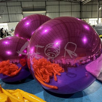Taille et couleur personnalisables Boule de miroir gonflable pour la décoration d'événements et de fêtes