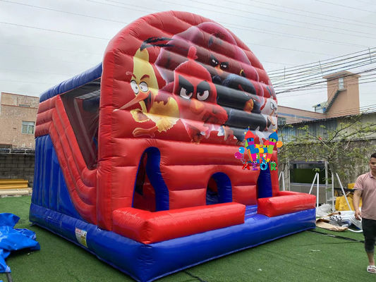 স্লাইড কম্বো সঙ্গে 5x5m জাম্পিং কাসল Inflatable Sport Bounce House জাম্পিং কাসল