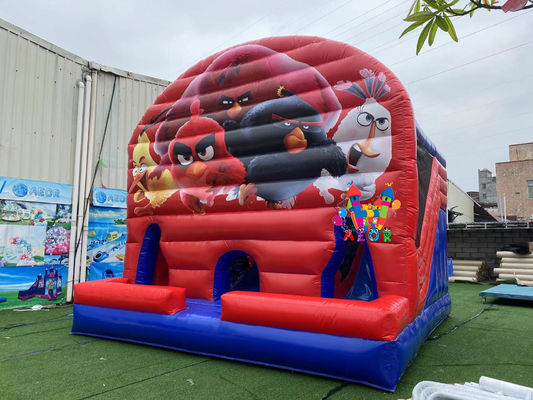 স্লাইড কম্বো সঙ্গে 5x5m জাম্পিং কাসল Inflatable Sport Bounce House জাম্পিং কাসল