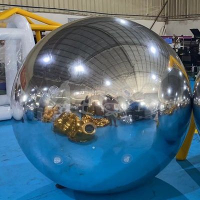 বড় চকচকে দৈত্য কাস্টমাইজড পিভিসি inflatable বল আলংকারিক inflatable আয়না বল বেলুন