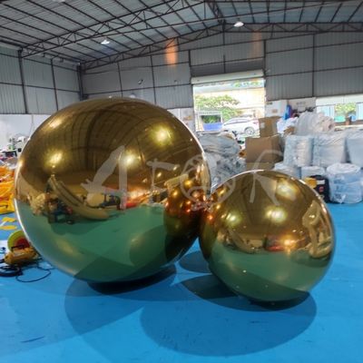 বড় চকচকে দৈত্য কাস্টমাইজড পিভিসি inflatable বল আলংকারিক inflatable আয়না বল বেলুন
