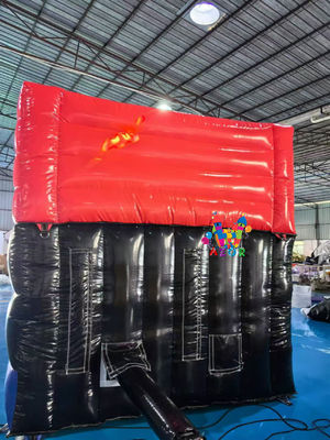 6.7x3.7m কাস্টম পিভিসি আউটডোর ইনফ্ল্যাটেবল মজাদার সিটি কার্টুন থিম বাউন্সার ঝাঁপিয়ে পড়া বাম্পিং কাসল ড্রাই স্লাইড সহ
