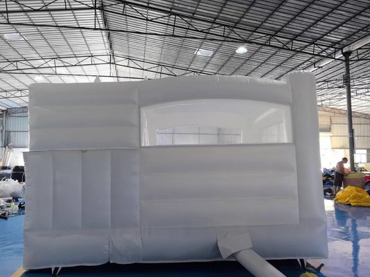ওএম ইনফ্ল্যাটেবল পিভিসি কিডস বাউন্সী কাসল 13FT হোয়াইট বাউন্স হাউস বিয়ের জন্য এবং জন্মদিনের জন্য ফ্যাক্টরি দামের সাথে
