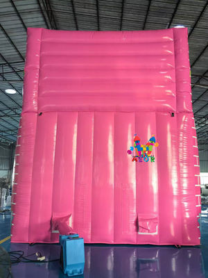 7x4x6M বার্বি বাণিজ্যিক রঙিন থিম inflatable স্লাইড বহিরঙ্গন inflatable খেলার মাঠ জল স্লাইড